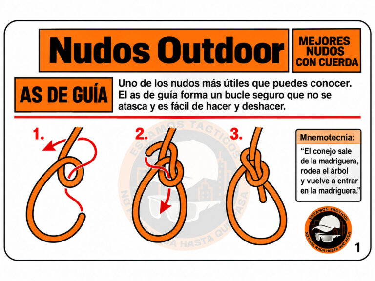 Nudos básicos: 12 nudos útiles para supervivencia y outdoor