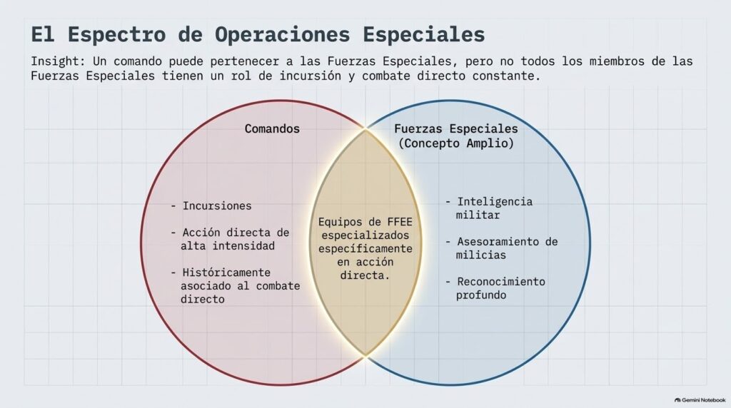 Comandos vs. Fuerzas Especiales