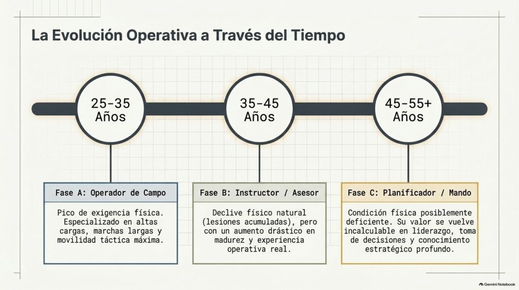 Evolución del operador especial