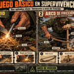 Cómo hacer fuego con lo básico: ferrocerio y arco de fricción