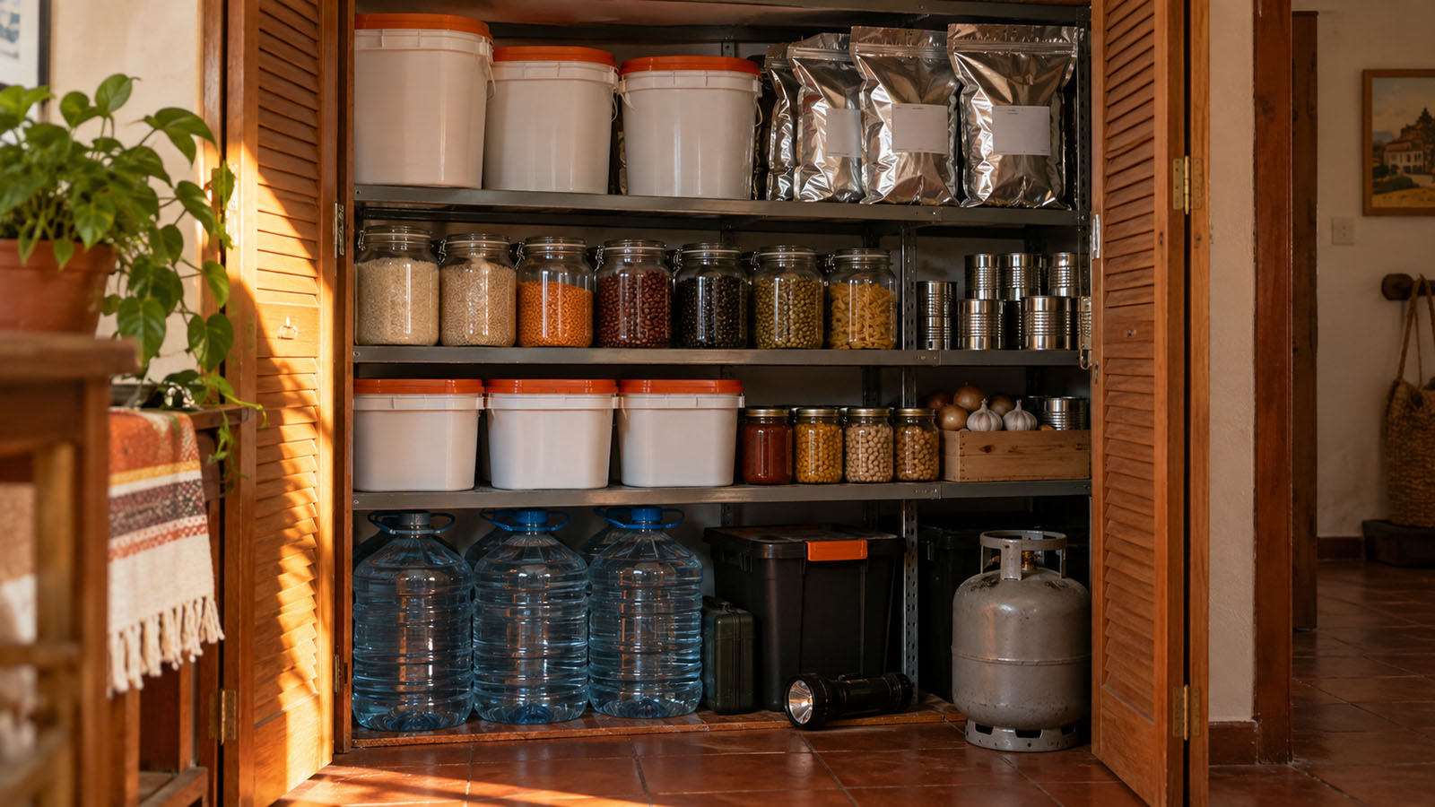 Reserva de alimentos de emergencia: qué guardar, cuánto y cómo hacer que dure años