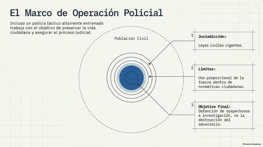 Marco de operación policial