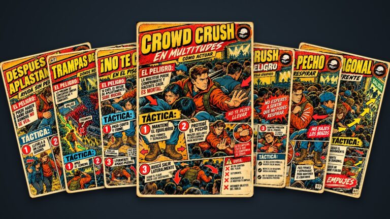 Pack Crowd Crush: 7 tarjetas tácticas para actuar en multitudes