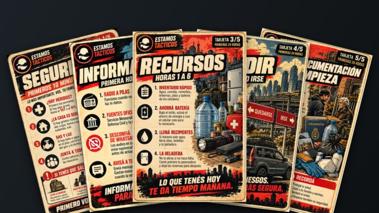 Pack de 5 tarjetas: Primeras 24 horas