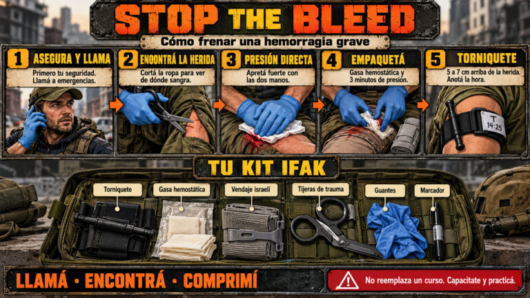 Stop the Bleed: cómo frenar una hemorragia grave