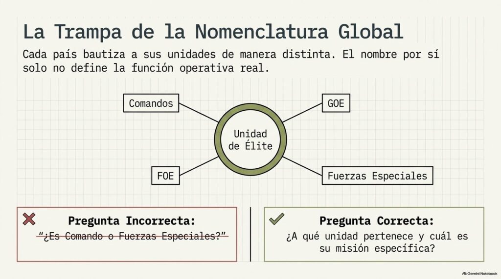 La trampa de la nomenclatura